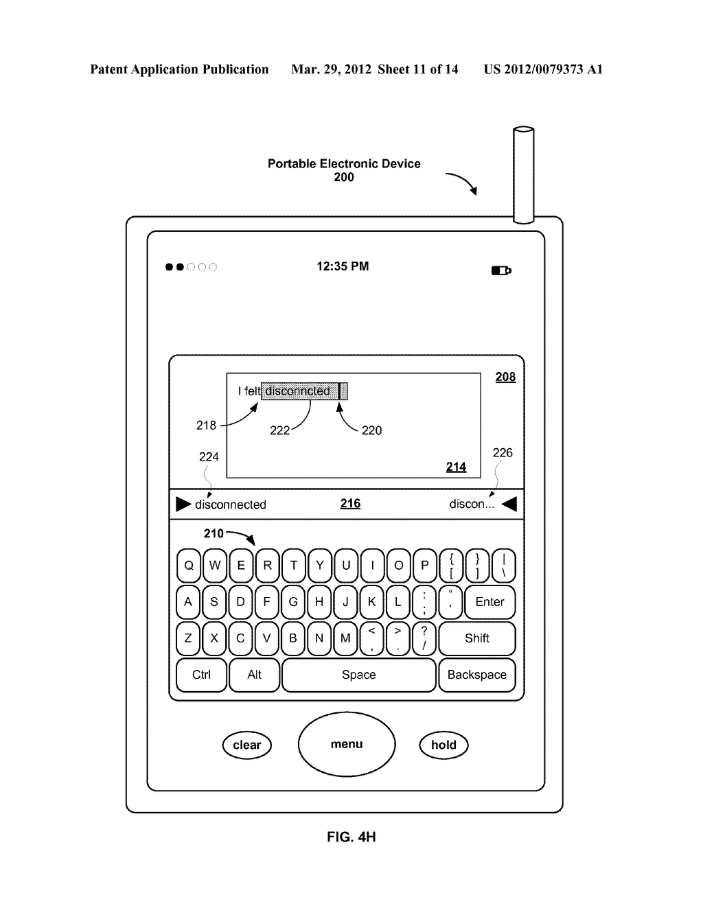 Method, System, and Graphical User Interface for Providing Word     Recommendations - diagram, schematic, and image 12