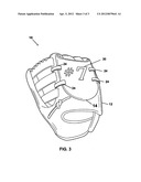 Cold weather sports glove diagram and image