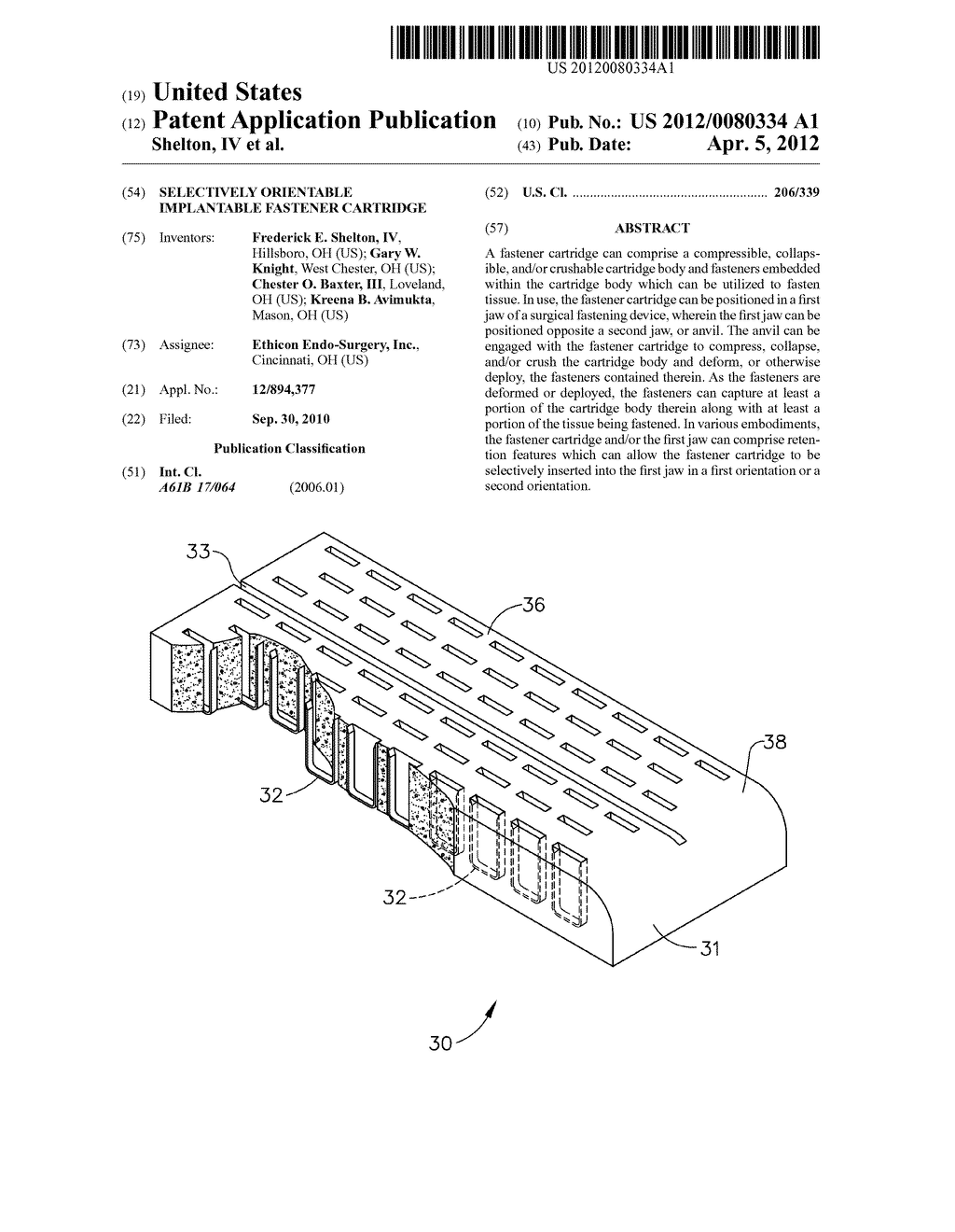 SELECTIVELY ORIENTABLE IMPLANTABLE FASTENER CARTRIDGE - diagram, schematic, and image 01