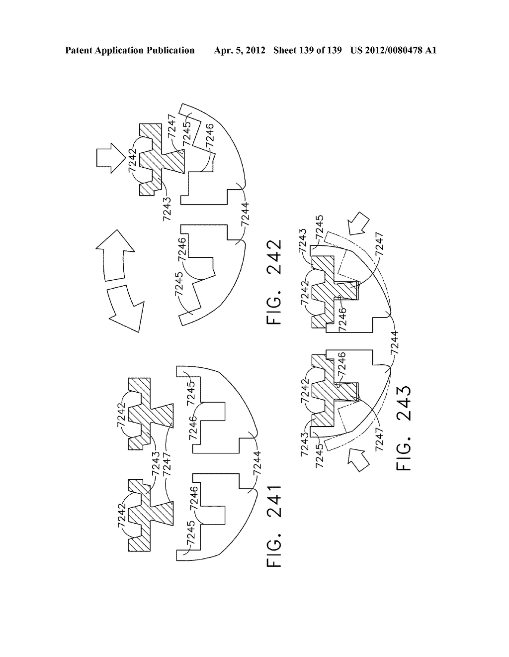 SURGICAL STAPLE CARTRIDGES WITH DETACHABLE SUPPORT STRUCTURES AND SURGICAL     STAPLING INSTRUMENTS WITH SYSTEMS FOR PREVENTING ACTUATION MOTIONS WHEN A     CARTRIDGE IS NOT PRESENT - diagram, schematic, and image 140