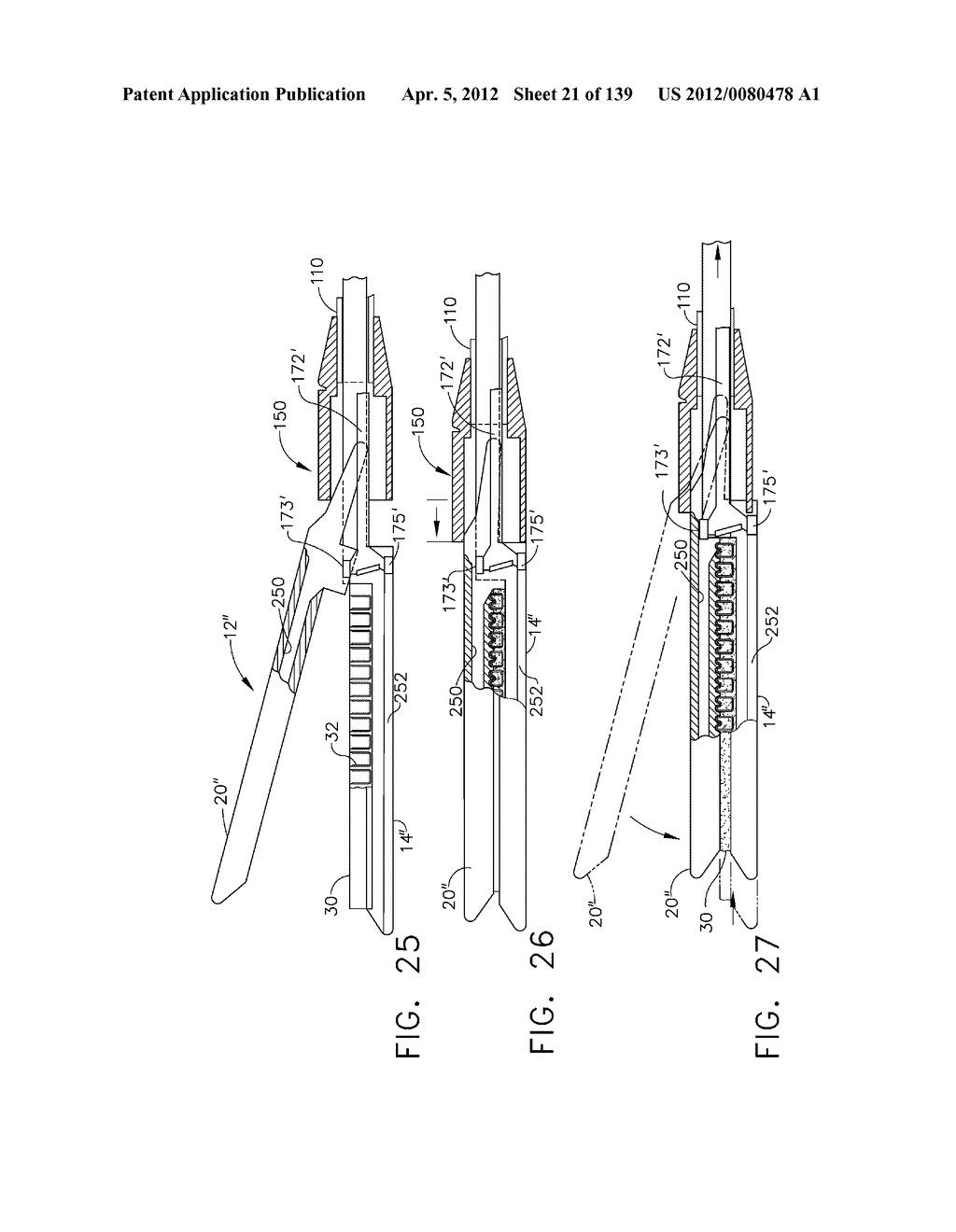 SURGICAL STAPLE CARTRIDGES WITH DETACHABLE SUPPORT STRUCTURES AND SURGICAL     STAPLING INSTRUMENTS WITH SYSTEMS FOR PREVENTING ACTUATION MOTIONS WHEN A     CARTRIDGE IS NOT PRESENT - diagram, schematic, and image 22