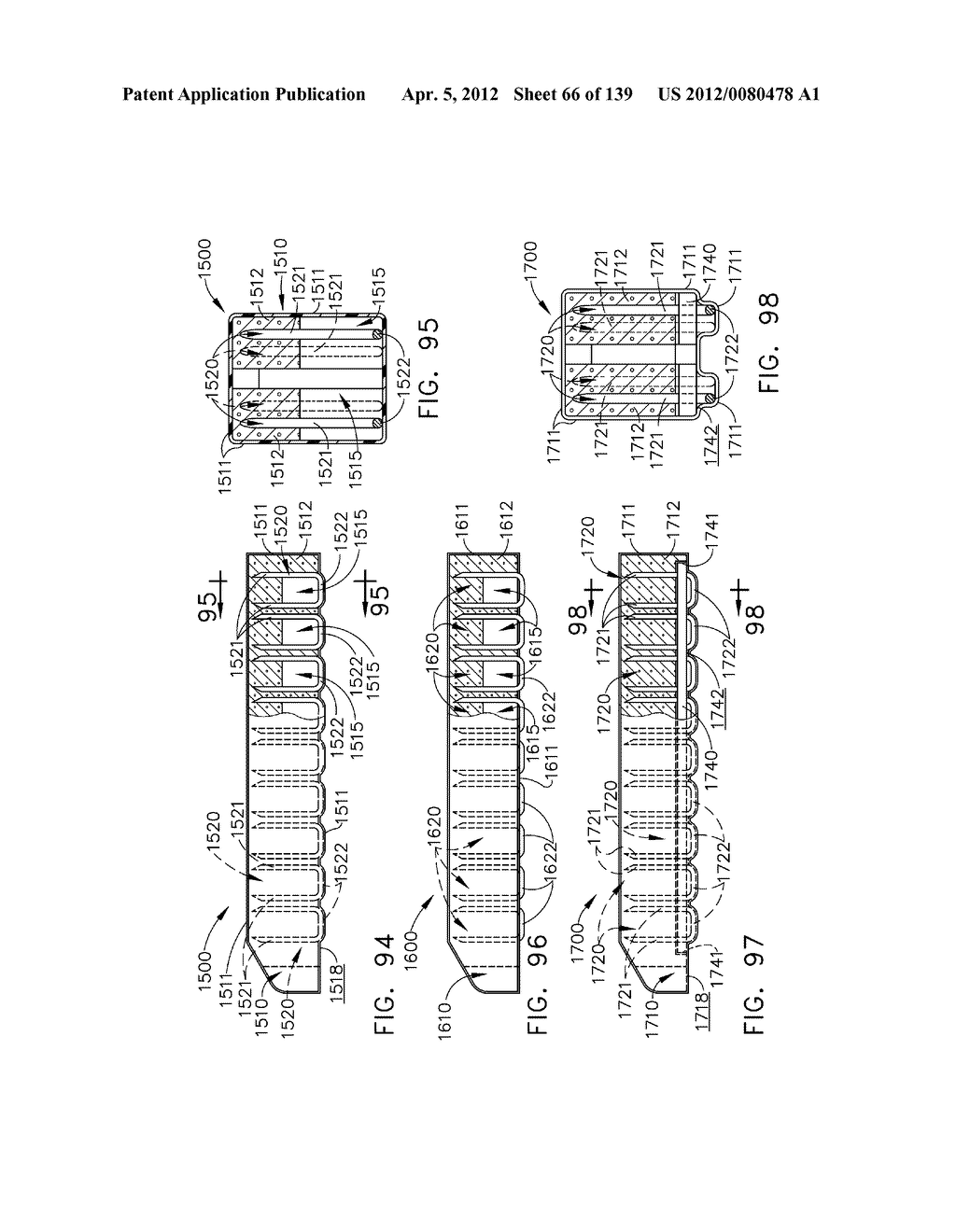 SURGICAL STAPLE CARTRIDGES WITH DETACHABLE SUPPORT STRUCTURES AND SURGICAL     STAPLING INSTRUMENTS WITH SYSTEMS FOR PREVENTING ACTUATION MOTIONS WHEN A     CARTRIDGE IS NOT PRESENT - diagram, schematic, and image 67