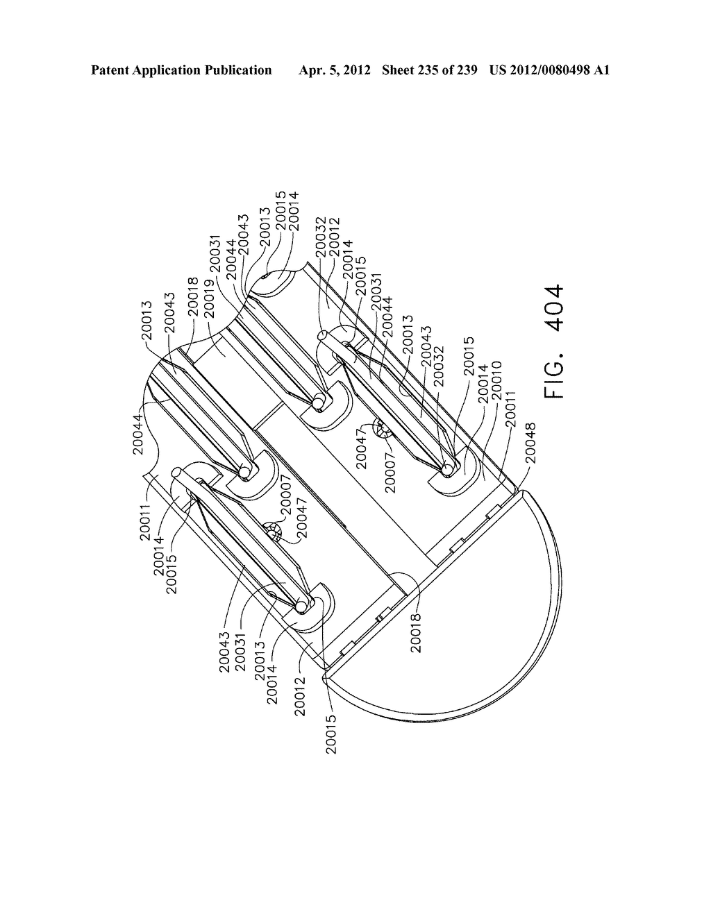 CURVED END EFFECTOR FOR A STAPLING INSTRUMENT - diagram, schematic, and image 236