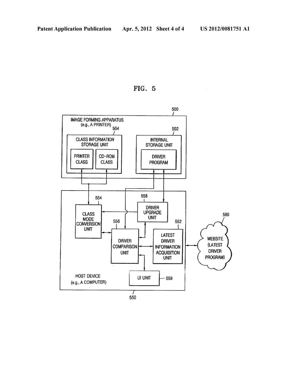 METHOD AND APPARATUS TO UPGRADE DRIVER OF IMAGE FORMING APPARATUS - diagram, schematic, and image 05