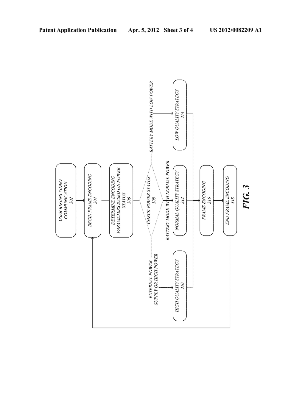 METHOD AND APPARATUS FOR DYNAMICALLY ADJUSTING VIDEO QUALITY - diagram, schematic, and image 04