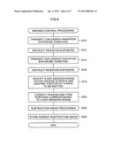 Radiographic imaging apparatus, radiographic imaging system, image     processing device, and computer-readable recording medium for storing     program diagram and image