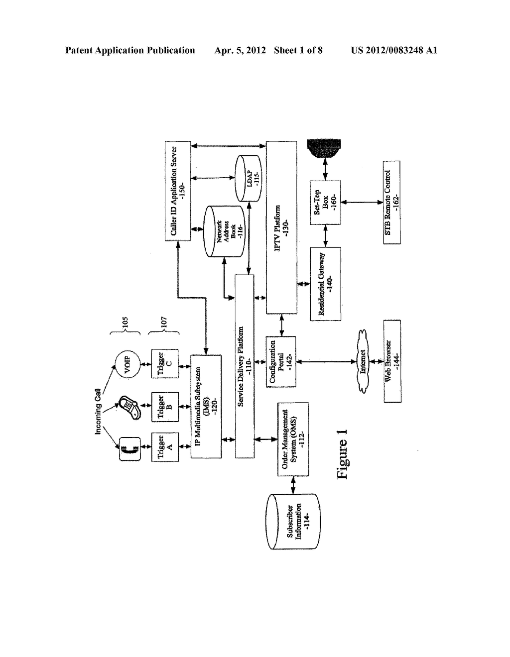 SYSTEM AND METHOD FOR PROVIDING TELEPHONE CALL NOTIFICATION AND MANAGEMENT     IN A NETWORK ENVIRONMENT - diagram, schematic, and image 02