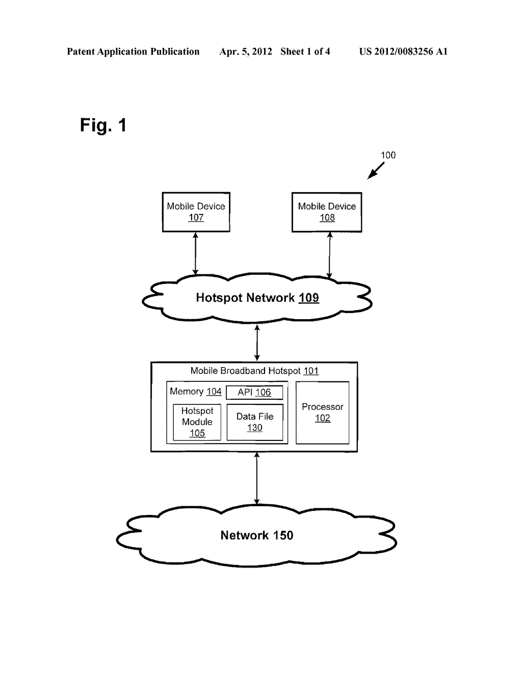 System and Method for Managing Data Sharing Over a Hotspot Network - diagram, schematic, and image 02