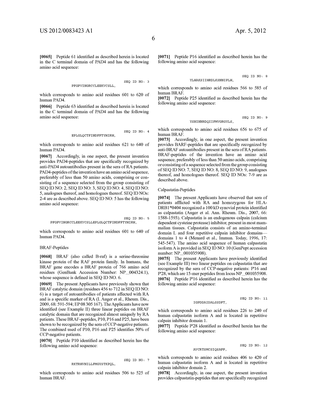 Biomarkers, Methods and Kits for the Diagnosis of Rheumatoid Arthritis - diagram, schematic, and image 17