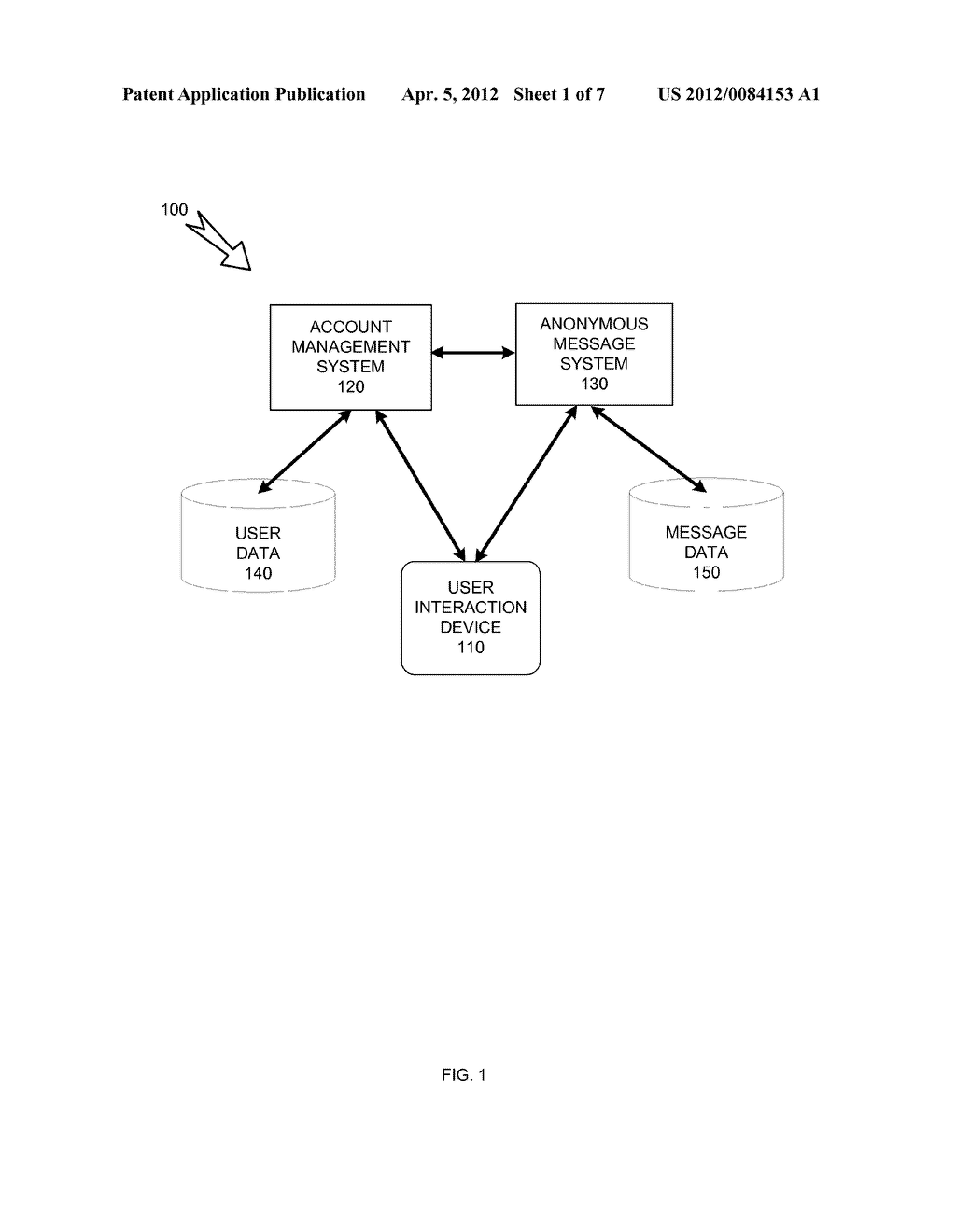 SYSTEM, METHOD, AND COMPUTER-READABLE MEDIUM FOR DISTRIBUTING TARGETED     DATA USING ANONYMOUS PROFILES - diagram, schematic, and image 02