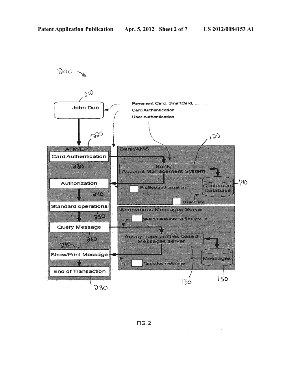 SYSTEM, METHOD, AND COMPUTER-READABLE MEDIUM FOR DISTRIBUTING TARGETED     DATA USING ANONYMOUS PROFILES - diagram, schematic, and image 03