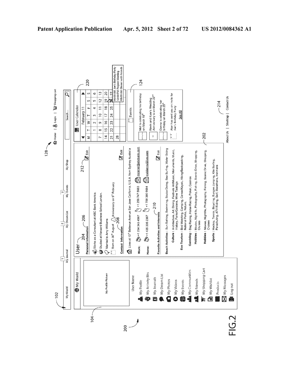 INTERACTIVE EXPERIENCE SHARING AND EVALUATION SYSTEM AND METHOD HAVING     HIGHLY CUSTOMIZABLE INDIVIDUAL SECURITY LEVEL SETTINGS - diagram, schematic, and image 03