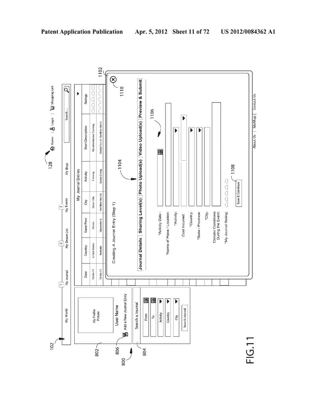 INTERACTIVE EXPERIENCE SHARING AND EVALUATION SYSTEM AND METHOD HAVING     HIGHLY CUSTOMIZABLE INDIVIDUAL SECURITY LEVEL SETTINGS - diagram, schematic, and image 12