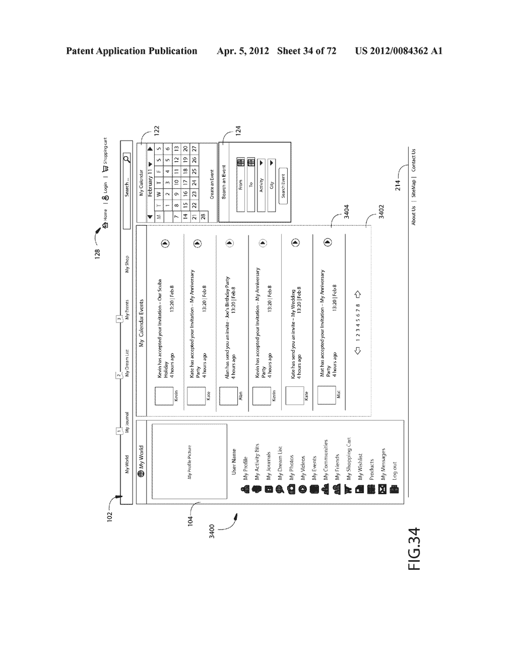 INTERACTIVE EXPERIENCE SHARING AND EVALUATION SYSTEM AND METHOD HAVING     HIGHLY CUSTOMIZABLE INDIVIDUAL SECURITY LEVEL SETTINGS - diagram, schematic, and image 35