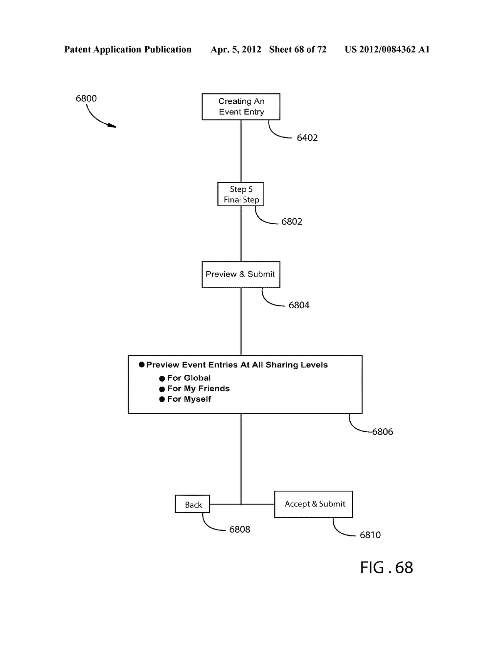 INTERACTIVE EXPERIENCE SHARING AND EVALUATION SYSTEM AND METHOD HAVING     HIGHLY CUSTOMIZABLE INDIVIDUAL SECURITY LEVEL SETTINGS - diagram, schematic, and image 69