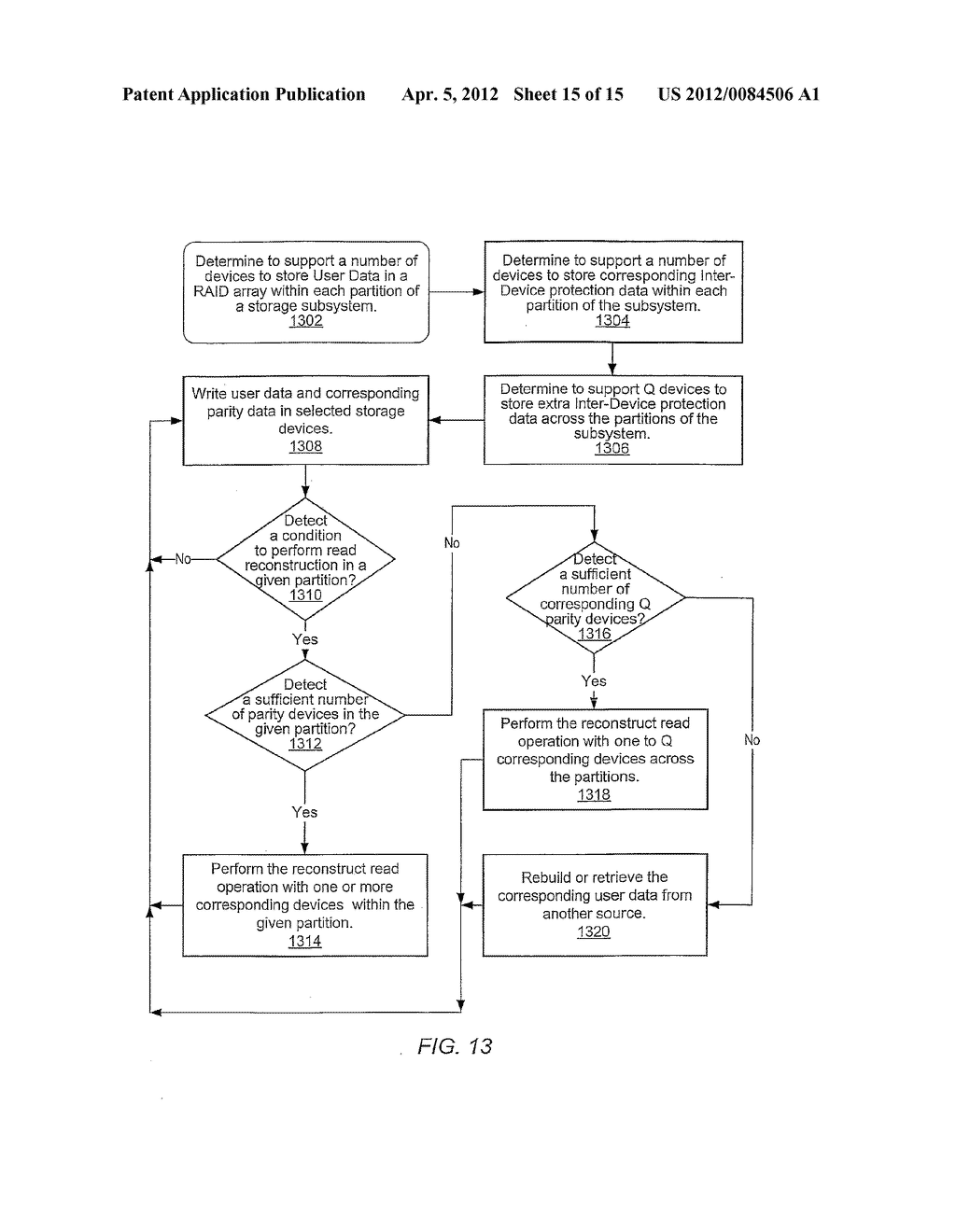 DISTRIBUTED MULTI-LEVEL PROTECTION IN A RAID ARRAY BASED STORAGE SYSTEM - diagram, schematic, and image 16