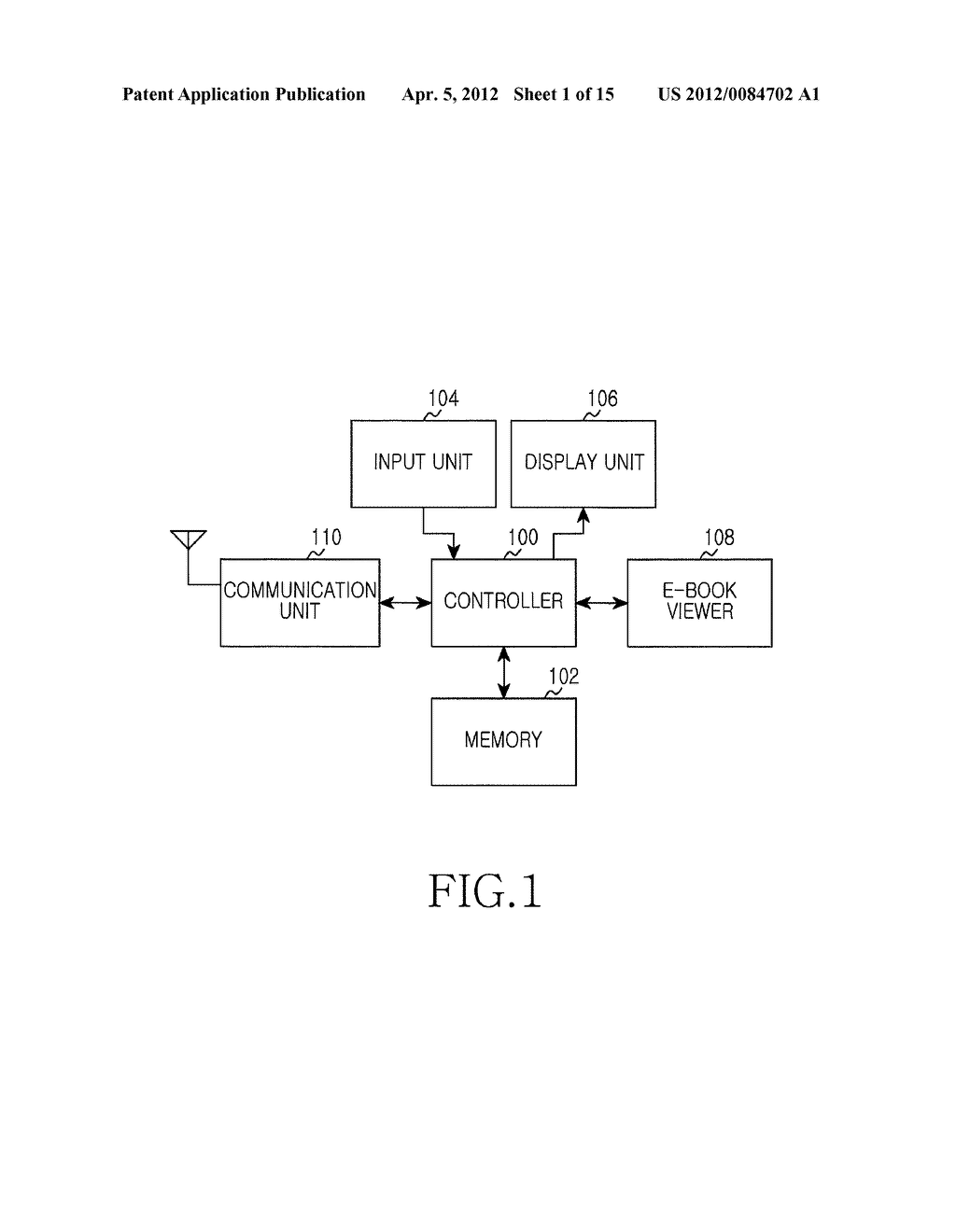 APPARATUS AND METHOD FOR TURNING E-BOOK PAGES IN PORTABLE TERMINAL - diagram, schematic, and image 02