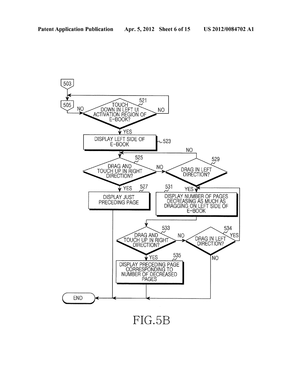 APPARATUS AND METHOD FOR TURNING E-BOOK PAGES IN PORTABLE TERMINAL - diagram, schematic, and image 07