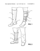 Calf and Ankle Thermal Protection Device for Motorcyclists diagram and image