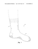 SOCKS WITH POUCH FOR INSOLES diagram and image