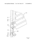 Shutter with gear drive for louvres diagram and image