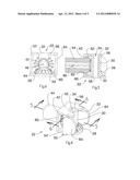 Shutter with gear drive for louvres diagram and image