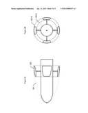 SUPERCAVITATING PROJECTILE WITH REDUCED-DRAG CONTROL SURFACES diagram and image