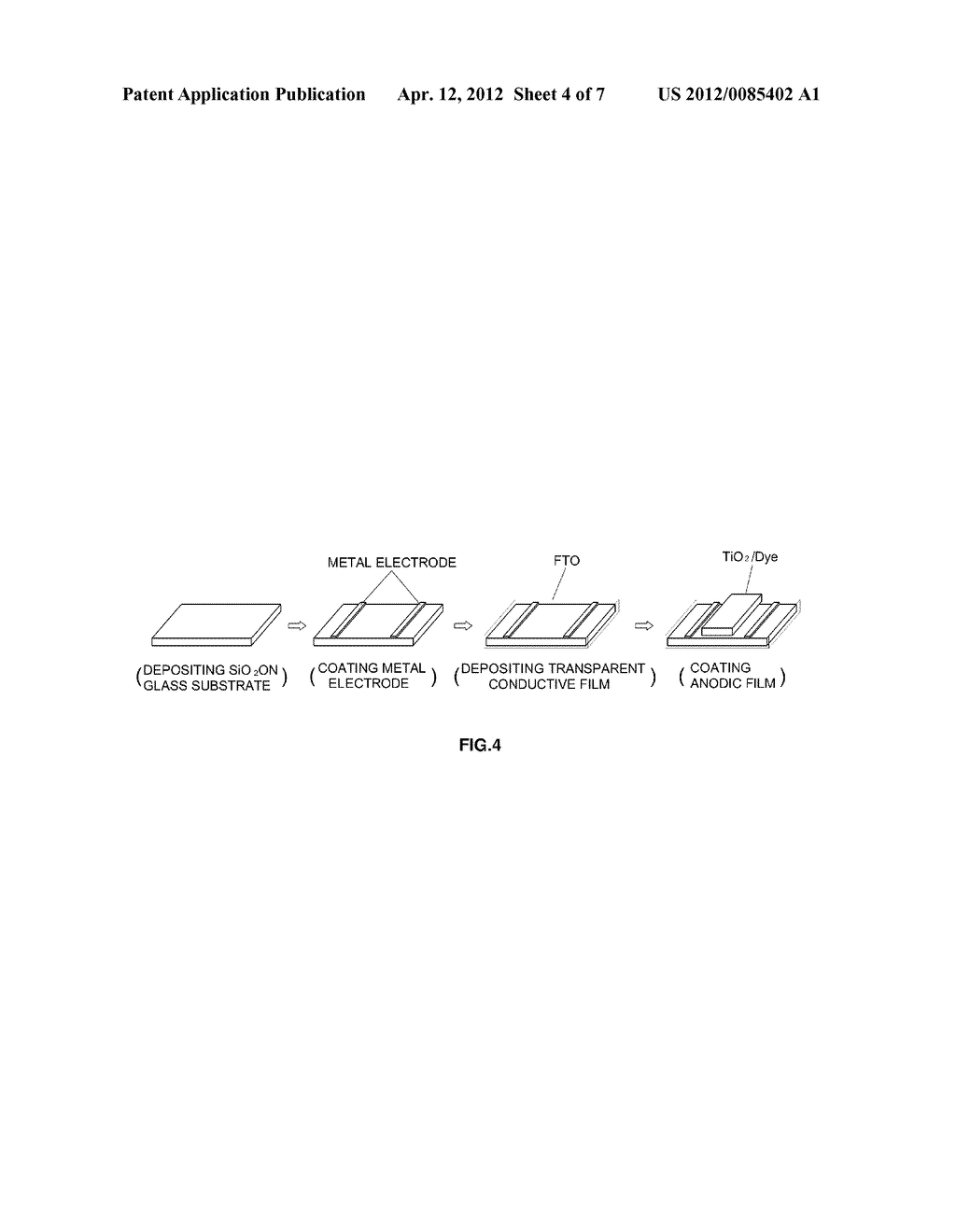 METHOD FOR MANUFACTURING ELECTRODE OF DYE-SENSITIZED SOLAR CELL AND     DYE-SENSITIZED SOLAR CELL HAVING ELECTRODE THEREOF - diagram, schematic, and image 05