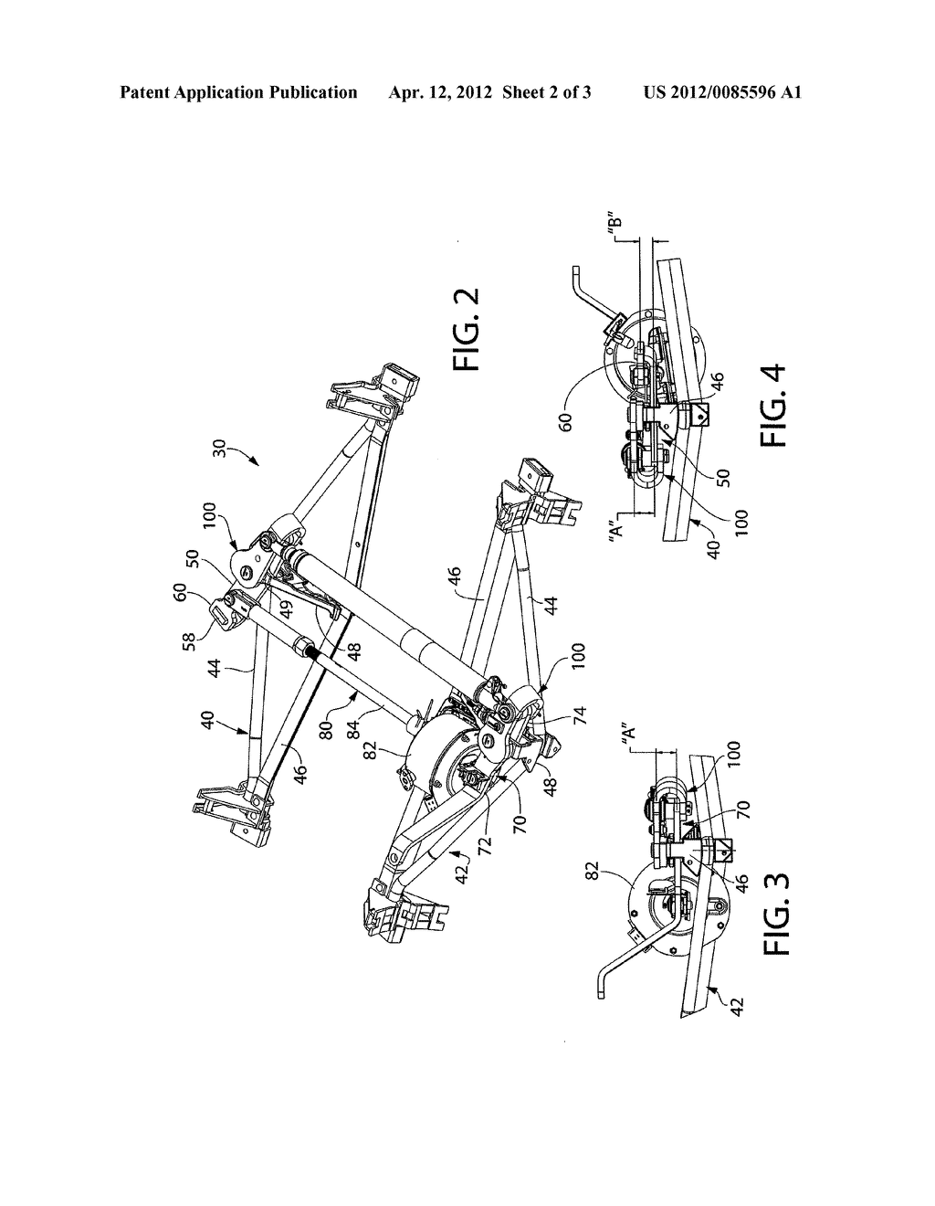 RAILWAY TRUCK MOUNTED BRAKE RIGGING HAVING RAISED CONNECTION OF     FORCE-TRANSMITTING MEMBER WITH TRANSFER LEVER - diagram, schematic, and image 03