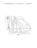 Strap System and Method for Securing a Child Safety Seat to Wheeled     Luggage diagram and image