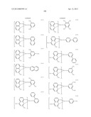 MATERIAL FOR ORGANIC ELECTROLUMINESCENCE DEVICE AND ORGANIC     ELECTROLUMINESCENCE DEVICE USING THE SAME diagram and image