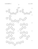 MATERIAL FOR ORGANIC ELECTROLUMINESCENCE DEVICE AND ORGANIC     ELECTROLUMINESCENCE DEVICE USING THE SAME diagram and image