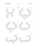 MATERIAL FOR ORGANIC ELECTROLUMINESCENCE DEVICE AND ORGANIC     ELECTROLUMINESCENCE DEVICE USING THE SAME diagram and image