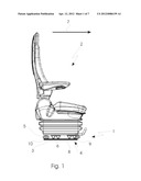 Sprung Multipoint Mounting for Vehicle Seat with Elastomer Spring Element diagram and image