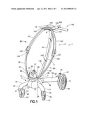 User Interface for a Power Folding Stroller diagram and image