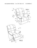 FURNITURE MEMBER POWERED HEADREST ROTATION AND RELEASE SYSTEM diagram and image