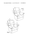 FURNITURE MEMBER POWERED HEADREST ROTATION AND RELEASE SYSTEM diagram and image