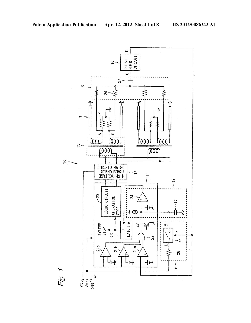 Discharge Tube Lighting Device And Abnormal Discharge Detecting Method In     The Same - diagram, schematic, and image 02