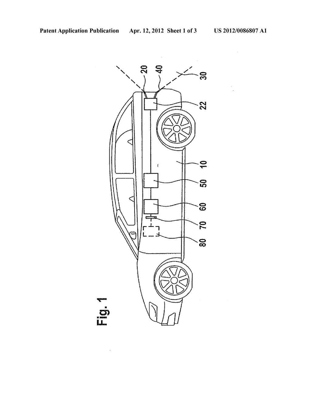 METHOD AND DEVICE FOR THE VISUAL DISPLAY OF SURROUNDINGS OF A VEHICLE - diagram, schematic, and image 02