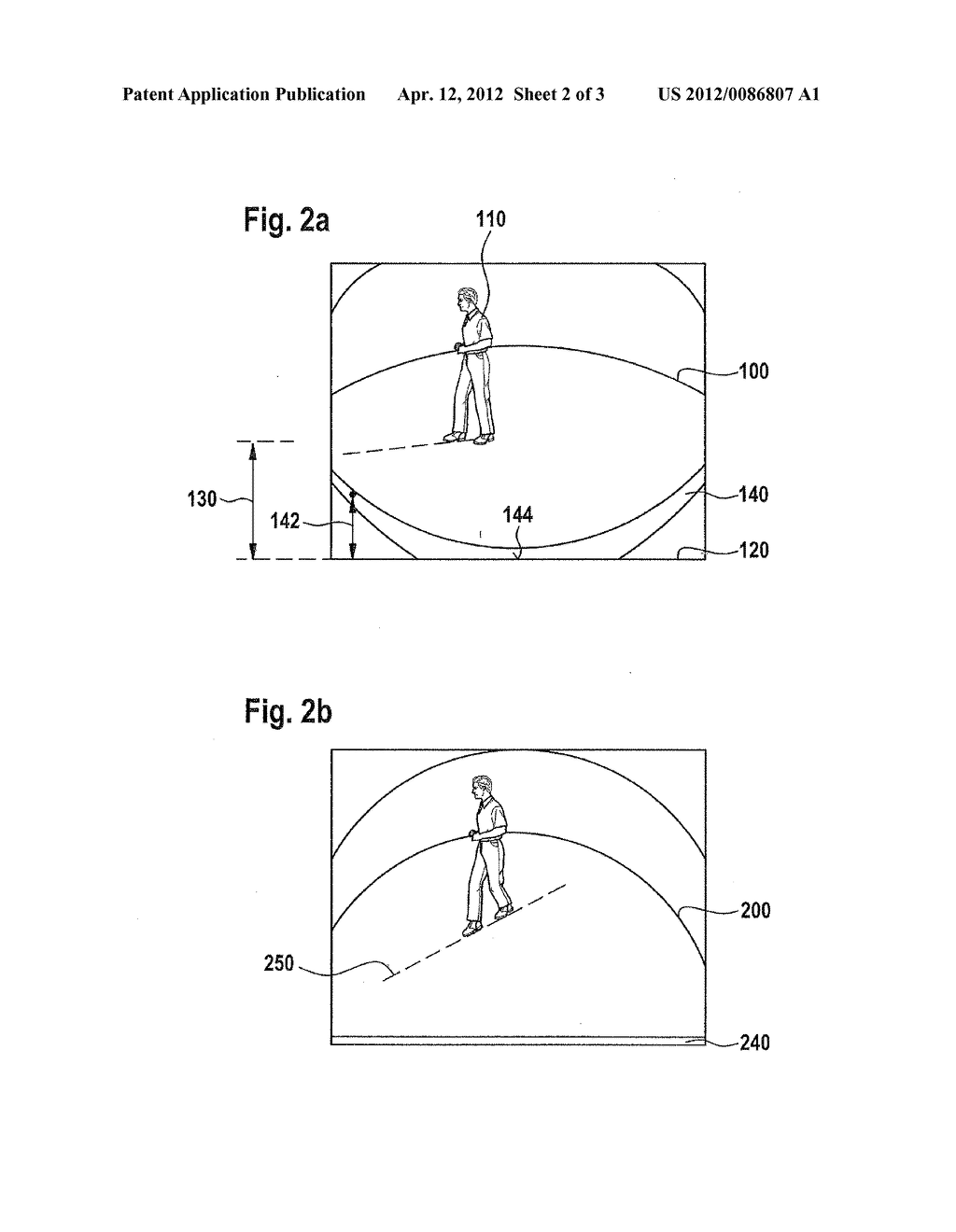 METHOD AND DEVICE FOR THE VISUAL DISPLAY OF SURROUNDINGS OF A VEHICLE - diagram, schematic, and image 03