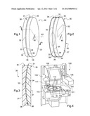 PRODUCT COMPRISING A FLEXIBLE OPHTALMIC LENS, AND METHOD FOR MOUNTING SUCH     A FLEXIBLE OPHTALMIC LENS ON AN EYEGLASSES LENS diagram and image