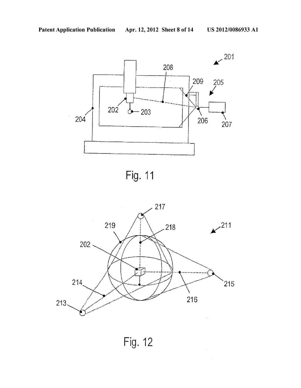 EVALUATION DEVICE, MEASURING ARRANGEMENT AND METHOD FOR PATH LENGTH     MEASUREMENT AND MEASURING SYSTEM AND METHOD FOR A COORDINATE MEASURING     DEVICE AND COORDINATE MEASURING DEVICE - diagram, schematic, and image 09