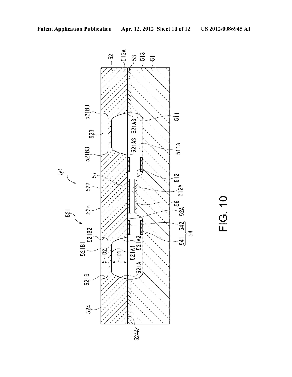 TUNABLE INTERFERENCE FILTER, OPTICAL MODULE, PHOTOMETRIC ANALYZER, AND     MANUFACTURING METHOD OF TUNABLE INTERFERENCE FILTER - diagram, schematic, and image 11