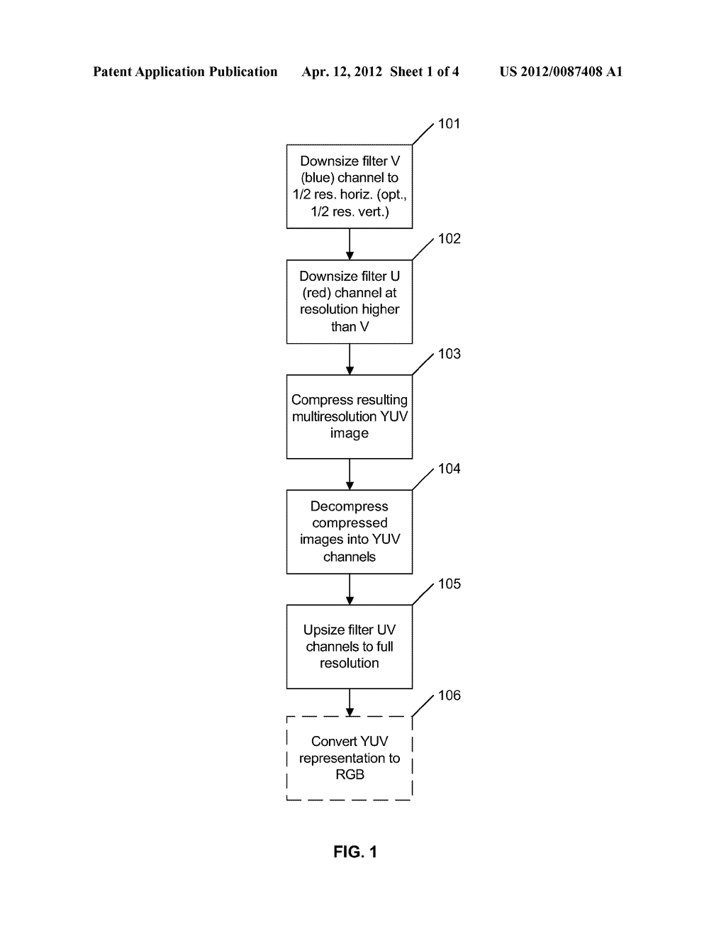 METHOD AND SYSTEM FOR IMPROVING COMPRESSED IMAGE CHROMA INFORMATION - diagram, schematic, and image 02