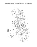 FRONT-LOADABLE REFUSE CONTAINER HAVING SIDE-LOADING ROBOTIC ARM WITH     MOTORS AND OTHER MASS MOUNTED AT REAR OF CONTAINER AND USE OF SAME WITH     FRONT-LOADING WASTE-HAULING VEHICLE HAVING HYDRAULIC FRONT FORKS OR OTHER     RETRACTABLY ENGAGEABLE LIFT MEANS diagram and image