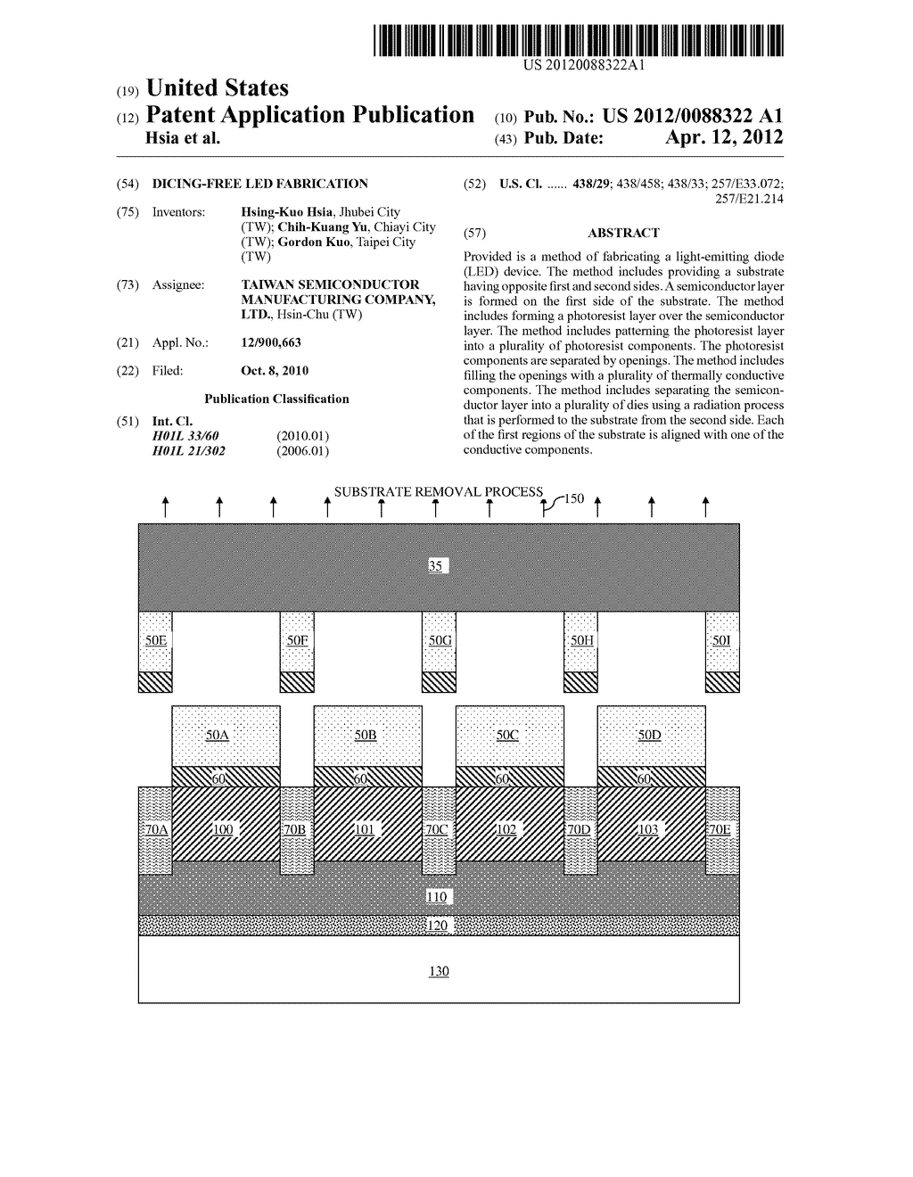 DICING-FREE LED FABRICATION - diagram, schematic, and image 01