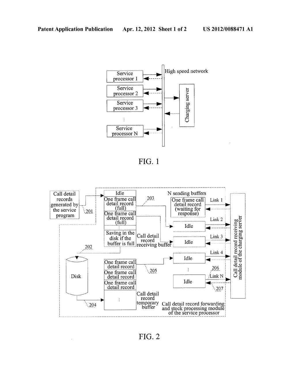CALL LIST TRANSMISSION PROCESSING METHOD AND SYSTEM OF CHARGING SYSTEM - diagram, schematic, and image 02