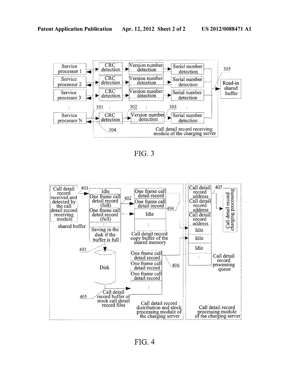 CALL LIST TRANSMISSION PROCESSING METHOD AND SYSTEM OF CHARGING SYSTEM - diagram, schematic, and image 03