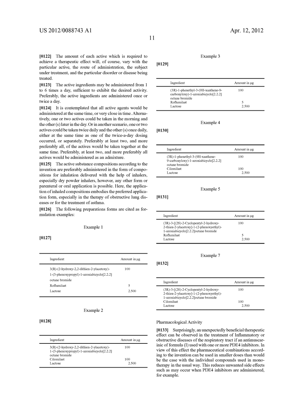 COMBINATIONS COMPRISING ANTIMUSCARINIC AGENTS AND PDE4 INHIBITORS - diagram, schematic, and image 12