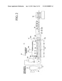 MOLDING MATERIAL FOR EXTRUSION FOAM MOLDING, PROCESS FOR PRODUCING SAME,     WOODY MOLDED FOAM PRODUCED FROM THE MOLDING MATERIAL, AND PROCESS AND     APPARATUS FOR PRODUCING THE WOODY MOLDED FOAM diagram and image